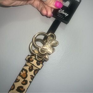 Disney Gold Leopard Print Belt